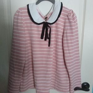 Joanie collared long sleeved top